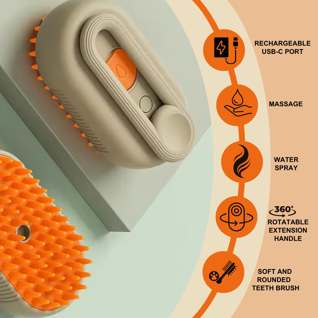 Cepillo De Vapor Quita Pelos 3en1 Masaje - Image 4