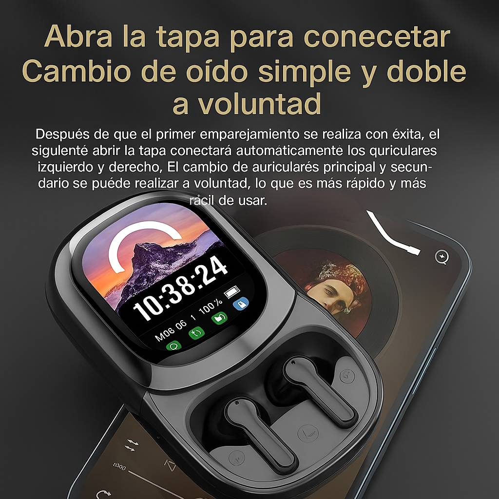 Audifonos Con Pantalla Ai Seone - Image 3